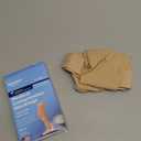 Amazon Basic Care Medical Compression Stockings for Circulation, 20-30 mmHg Support, Women & Men Thigh Length Hose, Open Toe, Beige, 2X-Large (Previously NuVein)