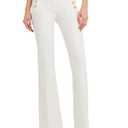 Famulily Womens Classy High Waist Double Breasted Flared Sailor Trousers Pants with Hide Zipper Small