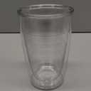 12oz Insulated Tumblers Plastic - Great for Iced Coffee & Hot Drinks, 4 pack Clear Double Wall Insulated Drinking Glasses Cups, BPA-Free, Reusable Cups, Camping, Travel, Kitchen, Party, 4 Count