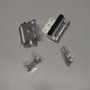 Home Security Door Lock, 2 Pack Childproof Door Reinforcement Lock with 3 Inch Stop Withstand 800 lbs for Top Front Inward Swinging Door, Upgrade Flip High Night Lock to Defend Your Home Kids (Silver)