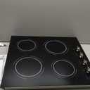 24 Inch Electric Cooktop - 4 Burner Drop-in Glass Ceramic Stove Top 6000W, 220V Radiant Electric Stove, 9 Power Level, Pause Key, Safety Lock, Touch & Knob Control, 240V Hard Wired (No Plug)