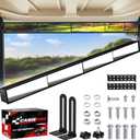 Universal Golf Cart 4 Panel Rear View Mirror for EZGO Yamaha Club Car, Wide Angle Golf Cart Mirrors, No Blind Spots