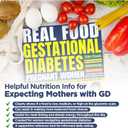 6 x Gestational Diabetes Food List. Complete Healthy Food Chart for Eating During Pregnancy. Ideal for Diabetic Pregnant Women, Plant-Based Diets, and Rich Nutrition for Moms.