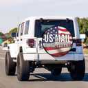 Us Mail Rural Carrier Spare Tire Cover Dust-Proof Wheel Tire Cover Fit Trailer, RV, SUV and Many Vehicle 15 Inch