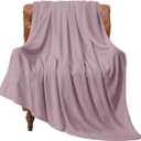 BEDELITE Fleece Blanket Dusky Violet Throw Blankets for Couch & Bed, Luxury Plush Cozy Fuzzy Blanket 50x60 inches, Super Soft Warm Lightweight Throw Blanket for Travel Camping