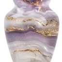 Purple Abstract Urn - Mini Funeral Adult Ash Keepsake for Woman/Men - 3 Inch Small - Pack of 1 - Mini Urns for Human Ashes Male/Female - Cremation Urns - Mini Keepsake (Rose Gold Serenity)