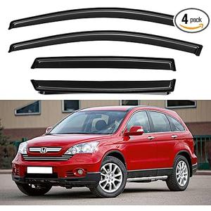 Window Visors Rain Guards for 2007 2008 2009 2010 2011 Honda CRV, Out-Channel Window Vent Wind Deflectors Visors Shades for 07-11 CR-V SUV