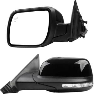 Dasbecan Left Driver Side Mirror Compatible with Ford Explorer 2011-2019 Power Glass Heated with Turn Signal Light Puddle Lamp Blind Spot Detection BSD Rearview Mirror Black 9Pins