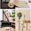 Cat Scratch Furniture Protector, Trimmable Self-Adhesive Carpet, DIY Climb Cat Scratcher Mat for Covering Cat Tower and Couch Protector from Cat ClawsBeige