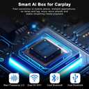 4-in-1 Ai Box Carplay 2026 Wireless CarPlay Adapter 4K HDMI Out to TV/PC/Car, Dual 5G WiFi Split Screen, Plug & Play for OEM Wired CarPlay/Android Auto Cars