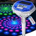 Sinbyuer 2026 Upgrade Digital Solar Pool Thermometer Easy Read | Pool Temperature Thermometer Floating with Dynamic Light Show | Large LCD Screen & Big Number Pools Temperature Gauge for Hot Tub & Spa