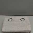 MIULEE 100% Blackout Linen Textured Curtains for Bedroom Solid Thermal Insulated Natural Grommet Room Darkening Curtains & Drapes Luxury Decor for Living Room Nursery 52 x 84 Inch (2 Panels)