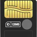 SmartMedia Card 128MB SM Memory Card (Black-128mb)