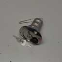 Seachoice 32051 Deck Mount Gas Fill Plate with Locking Cap – Cast 316 Stainless Steel – Includes 2 Keys, Polished, One Size