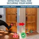 One Touch Kickdown Door Stopper, Door Holder, Heavy Duty Door Stops, Bottom of Door, Height-Adjustable Rubber Tips by HASHI (Satin Nickel 6 inch x 1pack)