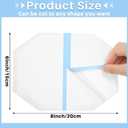 Timgle 50 Pcs Thigh Lift Tape Invisible Waterproof 8 x 6 in Sagging Loose Skin Lifting Cellulite Adhesive Transparent Body Octagon Tape for Women Leg Inner Thighs