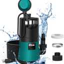 NEU MASTER Sump Pump Submersible, 1HP 3800GPH Water Pump with Float Switch/3 Fittings, Electric Portable Transfer Water pump for Pool Draining, Basement, Backyard, Garage, Garden, Hot Tub
