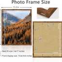 Picrit 14x17 Picture Frame, Photo Frame for Wall Mounting Display, Brown