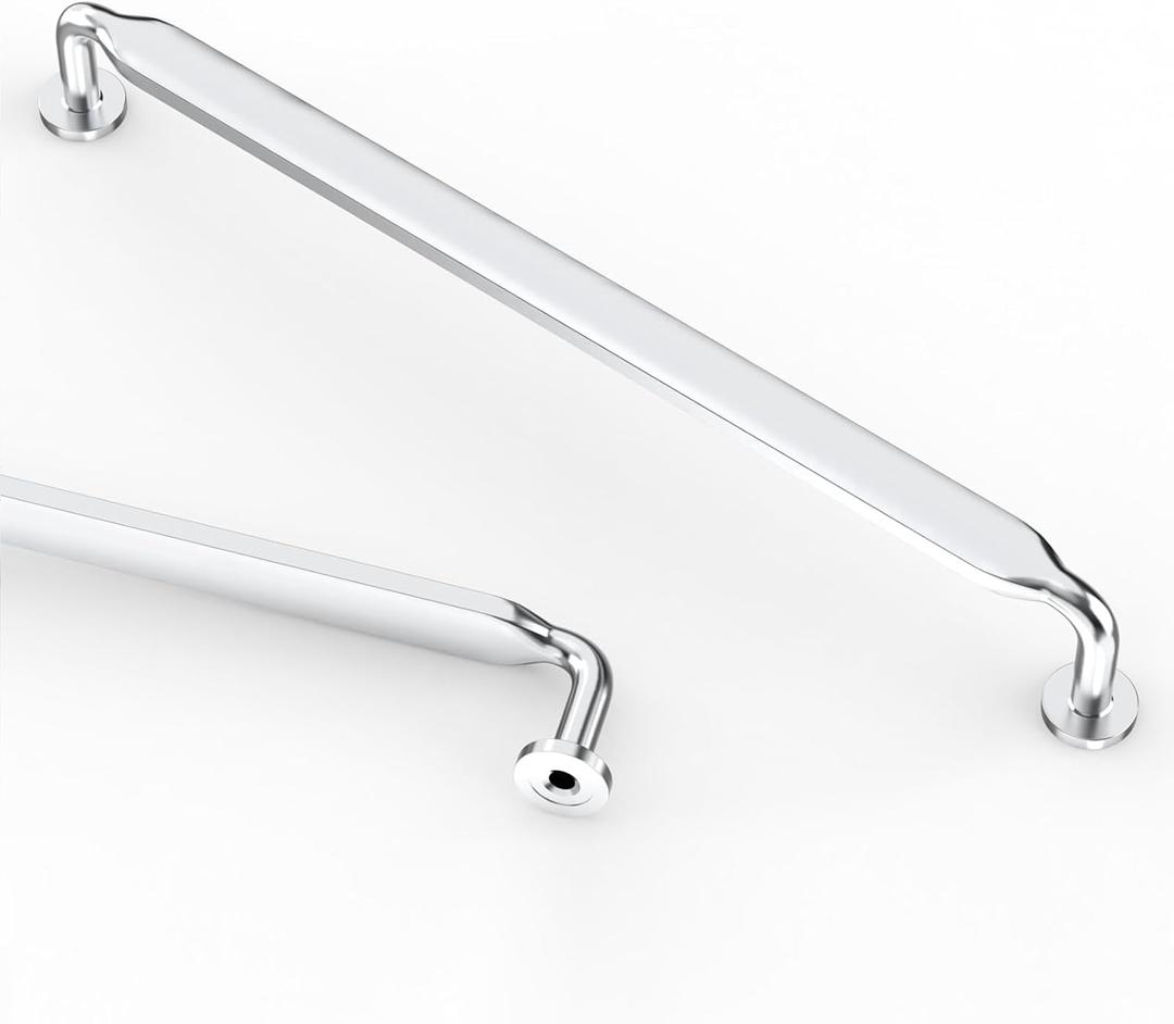 Asidrama 10 Pack 6.3 Inch(160mm) Polished Chrome Kitchen Cabinet Handles, Cabinet Pulls Kitchen Cabinet Hardware for Cupboard Drawer Pulls