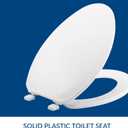 Bemis 170 Durable Plastic Toilet Seat, Elongated, White