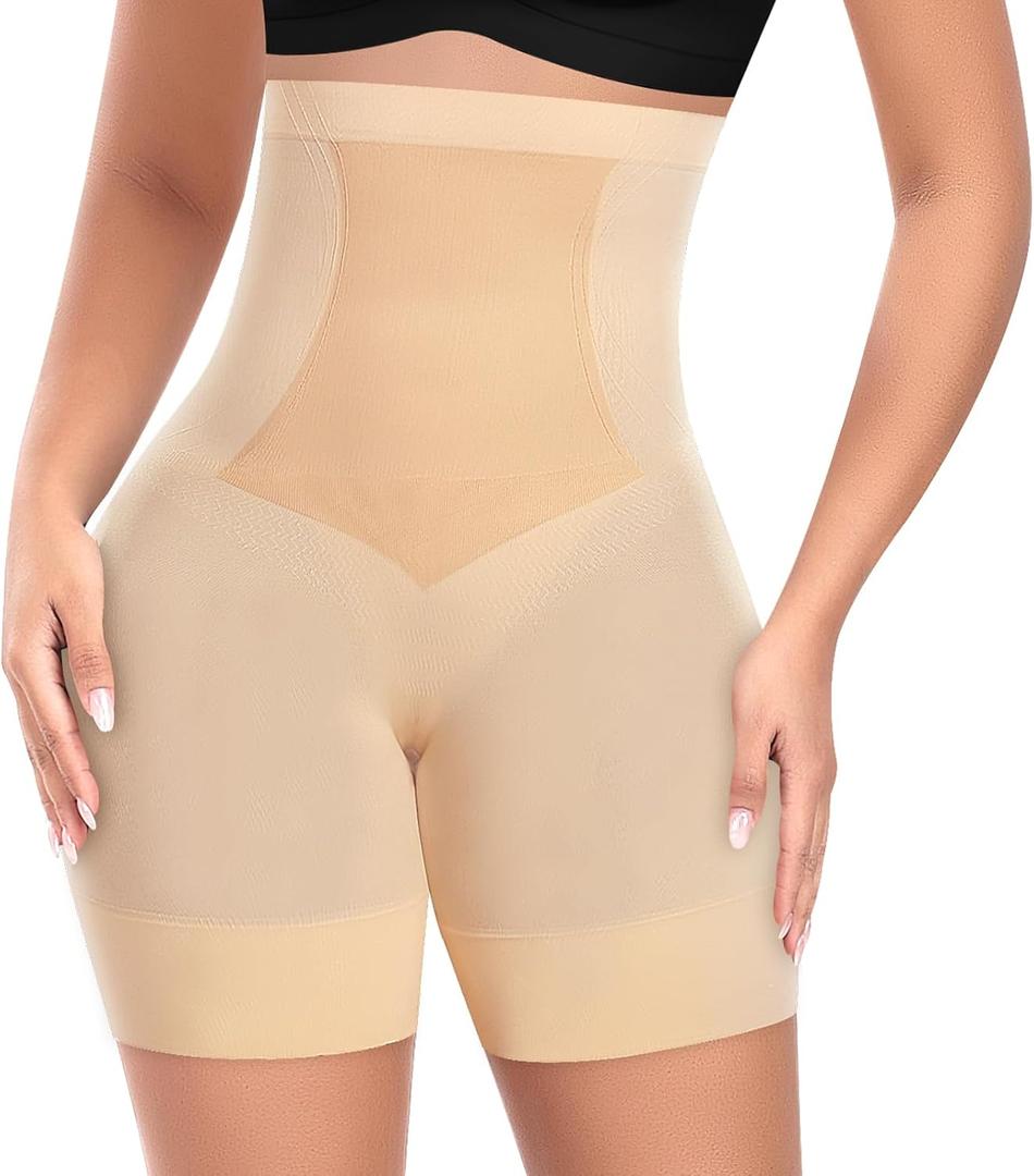 Womens Shapewear Shorts Tummy Control Body Shaper Thigh Slimmer Slip Shorts for Under Dress Shapewear Underwear (X-Large)