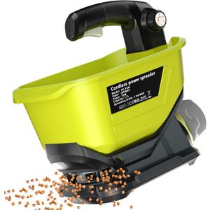 Electric Grass Seed Spreader for Ryobi ONE+ 18V Battery, Handheld Fertilizer Spreader for Lawn, Portable Granule Spreader for Seed, Feed, Weed, and Salt (Tool Only)