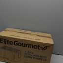 Elite Gourmet ECT-3100 Long Slot 4 Slice Toaster, Reheat, 6 Toast Settings, Defrost, Cancel Functions, Built-in Warming Rack, Extra Wide Slots for Bagels & Waffles, Stainless Steel & Black