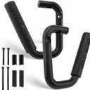 Pack of 2 Front Grab Handles, Front Grab Bars, Front Grab Handle Kit for Jeep Wrangler JK JKU 2007-2018 Black Grab Bar