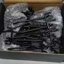 INCLY 4/6 Inch Black Pegboard Hooks, 36 Pack Heavy Duty Double Arm Peg Board Straight Hooks, Peg Board Tool Hangers Fit for 1/4" Pegboard Garage Hanging Tools, Craft Organizing, Kitchen, Store