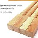 tonchean 28 inch Furniture Legs 4 Pack Turned Farmhouse Table Legs Set DIY Wood Legs Round Farmhouse Legs Replacement Coffee Table Bench Dining Legs Varnish Coated, 28 inches x 2.3 inches x 2.3 inches