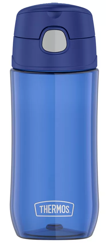 THERMOS FUNTAINER 16 Ounce Plastic Hydration Bottle with Spout, Blueberry
