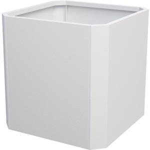 Steel Planter Box-26"x26"x26"-Large Square Planter Box-Outdoor Indoor-White Metal Planter Box Cube Steel Planters Heavy Duty Commercial Residential for Porch Patio Home Garden Hotel, 26"Lx26"Wx26"H