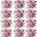 Nagobi 12 Pcs Artificial Peonies Silk Flowers, Summer Bouquet Boho Faux Flowers Arrangements for Wedding Home Centerpiece Table Decoration (Light Purple)