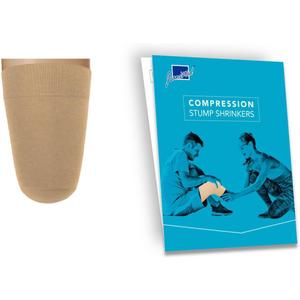 Prosthetic Stump Shrinkers Above Knee, 20cm, Compression, Amputee Socks, 20-30, Daily use, Taiwan Excellence S (Beige)