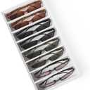 Velvet Sunglass Organizer Tray, Stackable Glasses Case for Drawer, Eyeglasses Watches Jewelry Display Holder Women Men