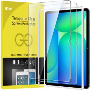 JETech Screen Protector for Samsung Galaxy Tab S10 FE Plus/S10 FE+ 2025 (13.1 Inch), with Easy Installation Frame, 9H Tempered Glass Film, HD Clear, 2-Pack