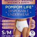 Individually Wrapped Disposable Incontinence Underwear for Women | Soft & Breathable Adult Diapers Women Large Overnight | Single-use Postpartum Underwear for Women Travel & Postpartum Essentials (Small/Medium)