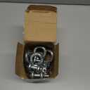 12 Pack 7/16 Inch D Ring Shackles, Galvanized Carbon Steel Screw Pin Anchor Shackles, 1 Ton (2204 Lbs), D-Shackles for Marine, Mining, Forestry, Land Transport, Home Use