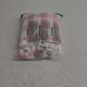 Laolitou Pink Checkered Tablecloth Rectangle Washable Buffalo Plaid Table Cloth with Tassel Cotton Linen Gingham Table Cover for Dining Room, Pink, Rectangle, 55''x70'', 4-6 Seats