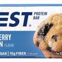Quest Nutrition Protein Bar, Blueberry Muffin (Pack of 12), Best Before: 01/06/24