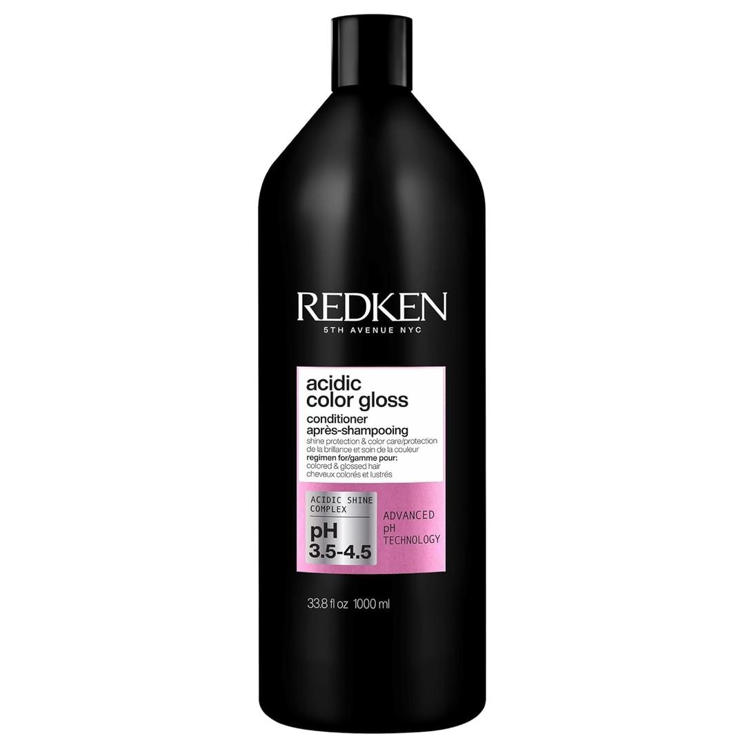 Redken Acidic Color Gloss Conditioner - Color Protection & Vibrancy, Salon-Grade Hair Shine, For Color-Treated Hair (33.8 Fl Oz (Pack of 1))