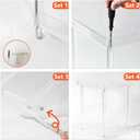 Bathroom Counter Organizer Countertop 2 Tier Storage Acrylic Corner Makeup Organizer for Makeup, Perfume, Vanity, Spice Rack, Bathroom Sink, Coffee Station(Clear), Fan-shaped