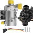Electric Engine Water Pump W/ Thermostat 11517521584 Compatible with BMW X3 Z4 X5 328i 323i 128i 528i Replaces OE# 11517546994 11517563183 11517586924