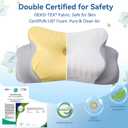 Cervical Pillow for Neck Pain – Ergonomic Memory Foam Bed Pillow for Side and Back Sleepers with Adjustable Height, Breathable Cooling Cover – Orthopedic Support for Spine Alignment