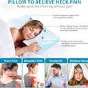 Memory Foam Pillows Neck Pillow Bed Pillow for Sleeping Ergonomic Cervical Pillow Orthopedic Contour Pillow for Side Back Stomach Sleeper