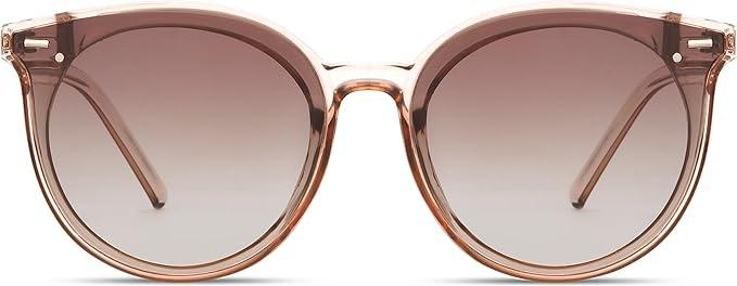 Livho Polarized Sunglasses, Retro & Oversized Shades for Women with Round Lenses