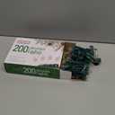 PREXTEX 200 Count Clear Christmas Tree Lights - 40 ft Warm Incandescent String Lights with Green Wire - Indoor and Outdoor Mini Light for Christmas, Holiday Decorations, Trees, Fences, Patios and More