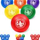 GoSports Inflatable Dodgeballs - Choose 5 Inch or 7 Inch No Sting Balls - Set of 6 Includes Ball Pump & Mesh Bag (7" Multicolor)