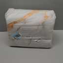 Marble White Gold Washable Area Rugs 5x7,Modern Abstract Area Rug for Living Room Bedroom,Indoor Non-Slip Large Throw Carpet for Kitchen Entryway Bathroom Office