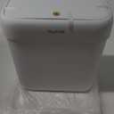 funest Bathroom Small Trash Can with Lid,10L / 2.7 Gallon Slim Garbage Bin Wastebasket with Press Top Lid for Bedroom,Rv,Office,Kitchen,Craft Room